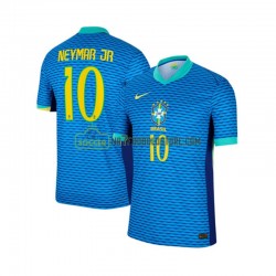 Brasilien Trøje Neymar JR 10 Mænd Udebane Fodboldsæt 2024 Kortærmet