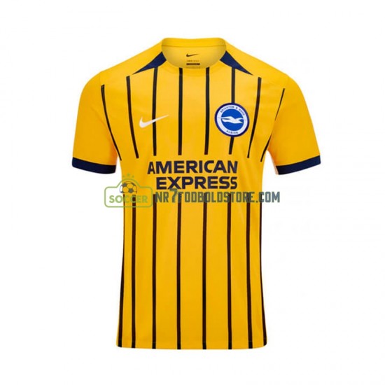 Trøje Brighton Hove Albion Mænd Udebane Fodboldsæt 2024-2025 Kortærmet