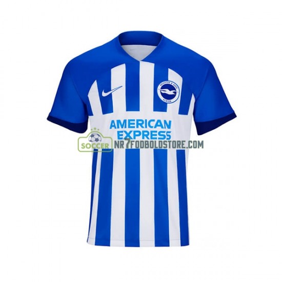 Trøje Brighton Hove Albion Mænd Hjemmebane Fodboldsæt 2023-2024 Kortærmet