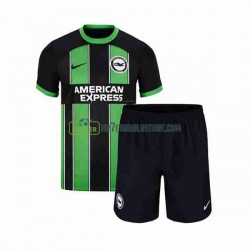 Trøje Brighton Hove Albion Børn Udebane Fodboldsæt 2023-2024 Kortærmet
