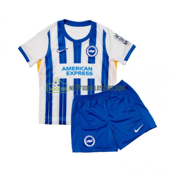 Trøje Brighton Hove Albion Børn Hjemmebane Fodboldsæt 2024-2025 Kortærmet