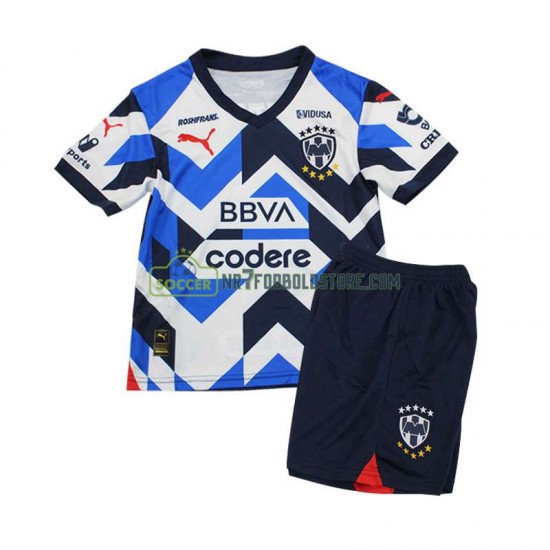 CF Monterrey Trøje Børn 3. Valg Fodboldsæt 2023-2024 Kortærmet