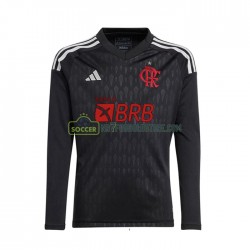 CR Flamengo Trøje Målmand Mænd Udebane Fodboldsæt 2023-2024 Langærmet