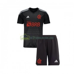 CR Flamengo Trøje Målmand Børn Udebane Fodboldsæt 2023-2024 Kortærmet