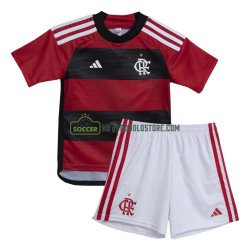 CR Flamengo Trøje Børn Hjemmebane Fodboldsæt 2023-2024 Kortærmet