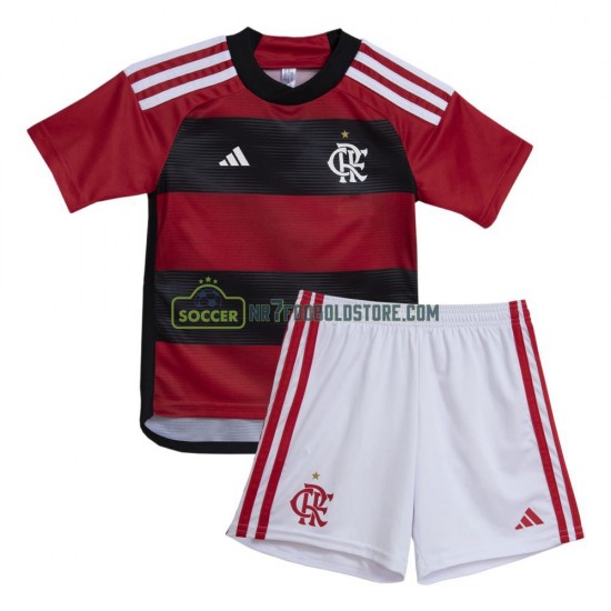 CR Flamengo Trøje Børn Hjemmebane Fodboldsæt 2023-2024 Kortærmet