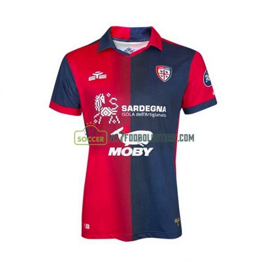 Cagliari Trøje Mænd Hjemmebane Fodboldsæt 2023-2024 Kortærmet