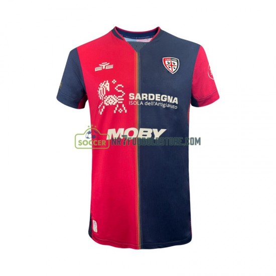 Cagliari Trøje Mænd Hjemmebane Fodboldsæt 2024-2025 Kortærmet