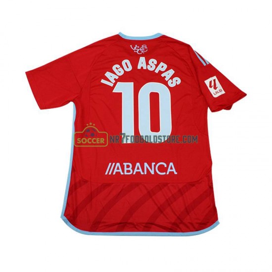 Celta de Vigo Trøje Iago Aspas 10 Mænd Udebane Fodboldsæt 2023-2024 Kortærmet