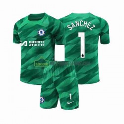 Chelsea Trøje Robert Sanchez 1 Målmand Børn 3. Valg Fodboldsæt 2023-2024 Kortærmet
