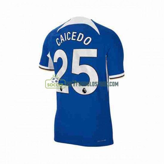 Chelsea Trøje Moises Caicedo 25 Mænd Hjemmebane Fodboldsæt 2023-2024 Kortærmet