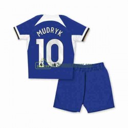 Chelsea Trøje Mykhaylo Mudryk 10 Børn Hjemmebane Fodboldsæt 2023-2024 Kortærmet