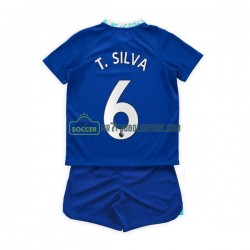 Chelsea Trøje T. Silva 6 Børn Hjemmebane Fodboldsæt 2022-2023 Kortærmet
