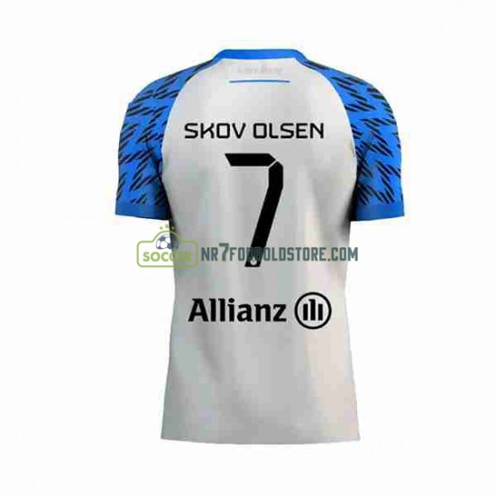 Club Brugge Trøje Andreas Skov Olsen 7 Mænd Udebane Fodboldsæt 2023-2024 Kortærmet