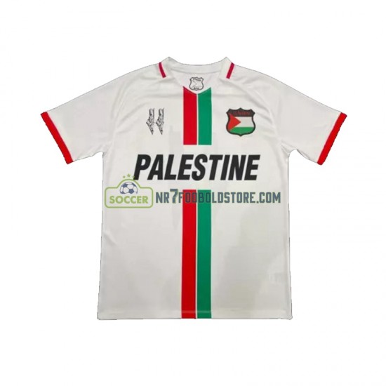 Club Deportivo Palestino Trøje Center Stripre Mænd Udebane Fodboldsæt 2024-2025 Kortærmet