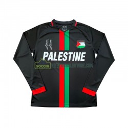 Club Deportivo Palestino Trøje Center Stripre Mænd Hjemmebane Fodboldsæt 2024-2025 Langærmet