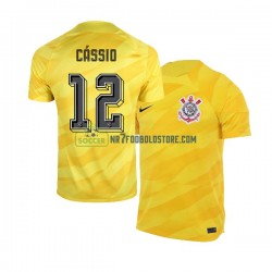Corinthians Trøje Cassio 12 Målmand Mænd Udebane Fodboldsæt 2023-2024 Kortærmet