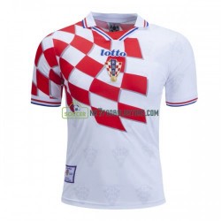 KroatienTrøje Retro Hjemmebane Fodboldsæt 1998 Kortærmet 