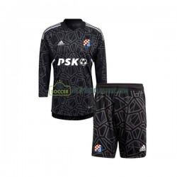 Trøje Dinamo Zagreb Målmand Børn Hjemmebane Fodboldsæt 2022-2023 Langærmet