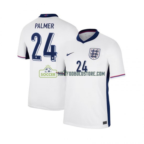 England Trøje Cole Palmer 24 Mænd Hjemmebane Fodboldsæt 2024 Kortærmet