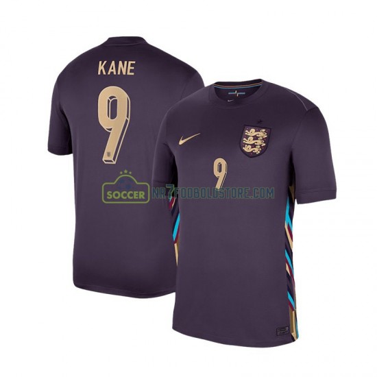 England Trøje Harry Kane 9 Mænd Udebane Fodboldsæt Euro 2024 Kortærmet