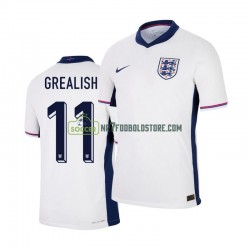 England Trøje Jack Grealish 11 Mænd Hjemmebane Fodboldsæt Euro 2024 Kortærmet