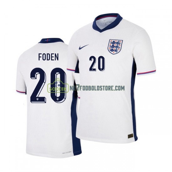 England Trøje Phil Foden 20 Mænd Hjemmebane Fodboldsæt Euro 2024 Kortærmet