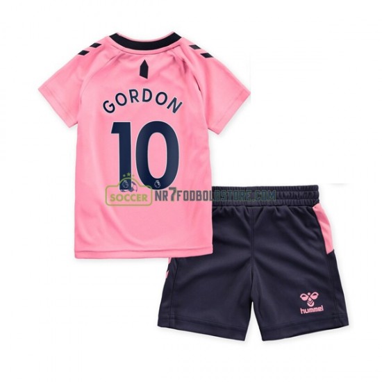Everton Trøje FC Gordon 10 Børn Udebane Fodboldsæt 2022-2023 Kortærmet