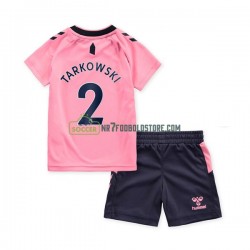 Everton Trøje FC James Tarkowski 2 Børn Udebane Fodboldsæt 2022-2023 Kortærmet