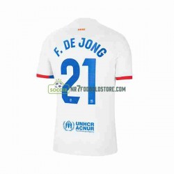 FC Barcelona Trøje Frenkie de Jong 21 Mænd Udebane Fodboldsæt 2023-2024 Kortærmet