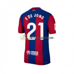 FC Barcelona Trøje Frenkie de Jong 21 Mænd Hjemmebane Fodboldsæt 2023-2024 Kortærmet