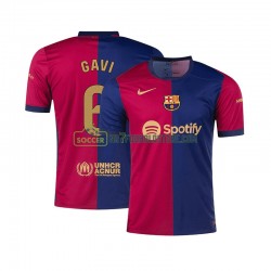 FC Barcelona Trøje GAVI 6 Mænd Hjemmebane Fodboldsæt 2024-2025 Kortærmet
