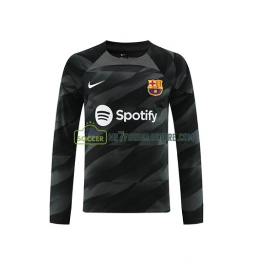 FC Barcelona Trøje Målmand Mænd Udebane Fodboldsæt 2023-2024 Langærmet