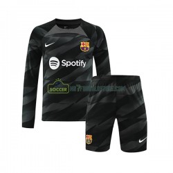 FC Barcelona Trøje Målmand Børn Udebane Fodboldsæt 2023-2024 Langærmet