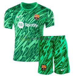 FC Barcelona Trøje Målmand Børn Hjemmebane Fodboldsæt 2024-2025 Kortærmet