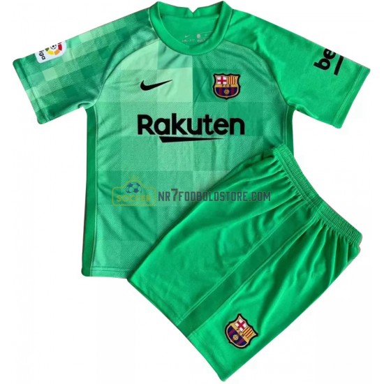 FC Barcelona Trøje Målmand Børn 3 Valg Fodboldsæt 2021-2022 Kortærmet