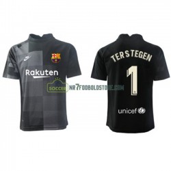 FC Barcelona Trøje Målmand Ter Stegen 1 Udebane Fodboldsæt 2021-2022 Kortærmet