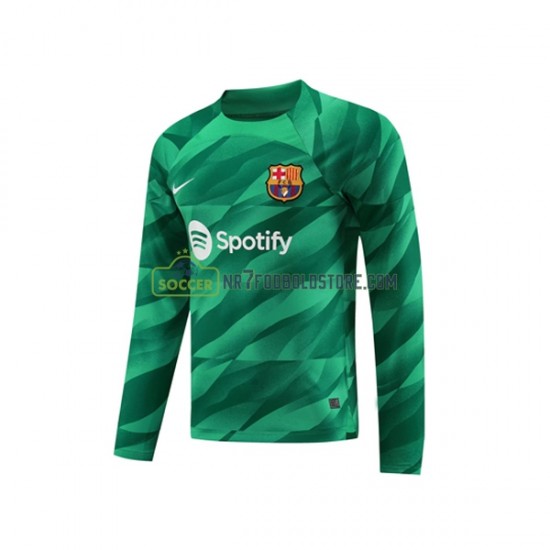 FC Barcelona Trøje Ter Stegen 1 Målmand Mænd Hjemmebane Fodboldsæt 2023-2024 Langærmet
