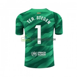 FC Barcelona Trøje Ter Stegen 1 Målmand Mænd Hjemmebane Fodboldsæt 2023-2024 Kortærmet