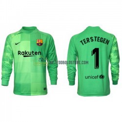 FC Barcelona Trøje Målmand Ter Stegen 1 3 Valg Fodboldsæt 2021-2022 Langærmet 