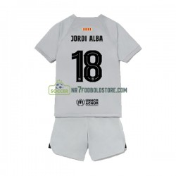 FC Barcelona Trøje Jordi Alba 18 Børn 3. Valg Fodboldsæt 2022-2023 Kortærmet