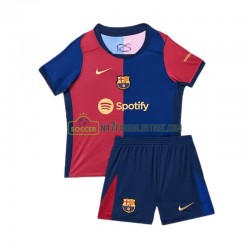 FC Barcelona Trøje Børn Hjemmebane Fodboldsæt 2024-2025 Kortærmet