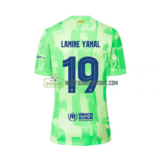 FC Barcelona Trøje LAMINE YAMAL 19 UCL Font Mænd 3. Valg Fodboldsæt 2024-2025 Kortærmet