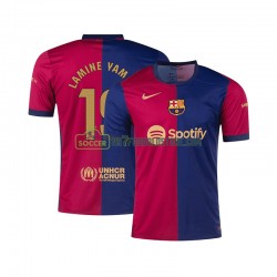 FC Barcelona Trøje Lamine Yamal 19 Mænd Hjemmebane Fodboldsæt 2024-2025 Kortærmet