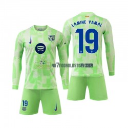 FC Barcelona Trøje Lamine Yamal 19 Børn 3. Valg Fodboldsæt 2024-2025 Langærmet