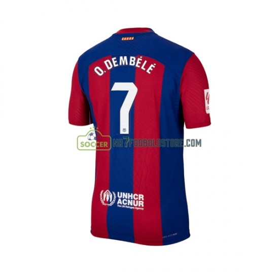 FC Barcelona Trøje Ousmane Dembele 7 Mænd Hjemmebane Fodboldsæt 2023-2024 Kortærmet