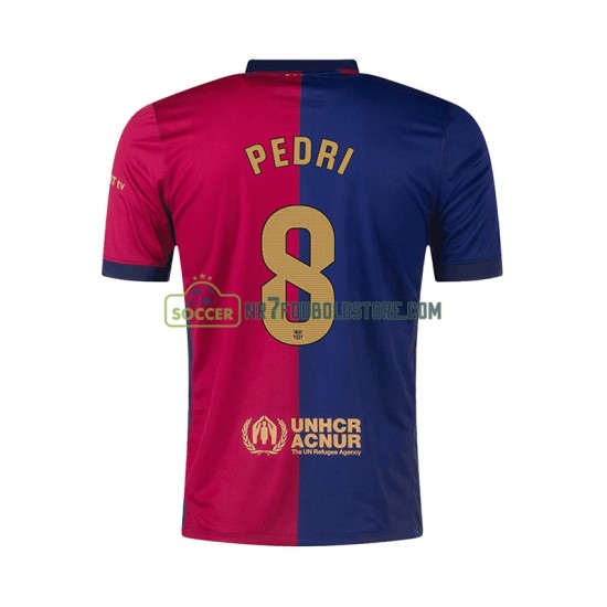 FC Barcelona Trøje PEDRI 8 Mænd Hjemmebane Fodboldsæt 2024-2025 Kortærmet