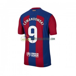 FC Barcelona Trøje Robert Lewandowski 9 Mænd Hjemmebane Fodboldsæt 2023-2024 Kortærmet