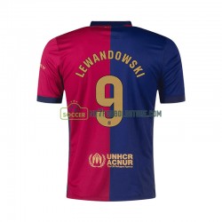 FC Barcelona Trøje Robert Lewandowski 9 Mænd Hjemmebane Fodboldsæt 2024-2025 Kortærmet
