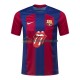 FC Barcelona Trøje Rolling Stones Mænd Hjemmebane Fodboldsæt 2023-2024 Kortærmet
